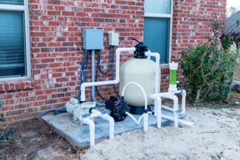 New saltwater pool pump system and filter equipment installed in Virginia & Maryland