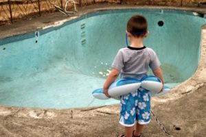 inground pool losing water in winter