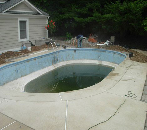 Before Pool Painting Before Pool Painting Service in Virginia and Maryland