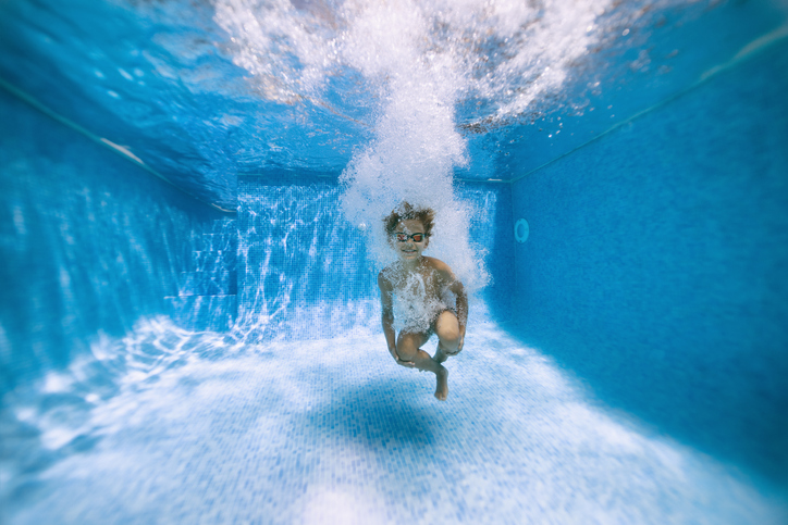 Little boy jumped into the swimming pool Frederick, MD & Springfield, VA