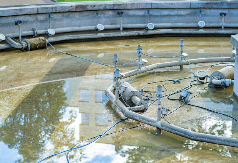 Repairing a Broken Water Fountain at Millennium Pools & Spas in Maryland