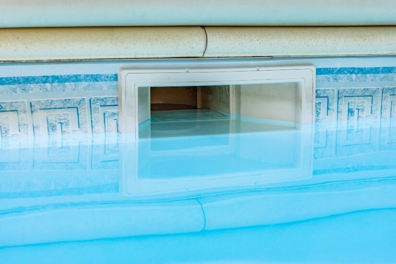 Water Being Drained from a Swimming Pool for Proper Maintenance in Maryland