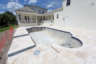 Wintertime Renovation of a Swimming Pool by Millennium Pools & Spas in Maryland
